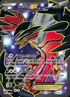 Yveltal EX card in German