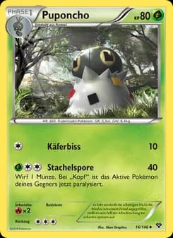Puponcho card in German