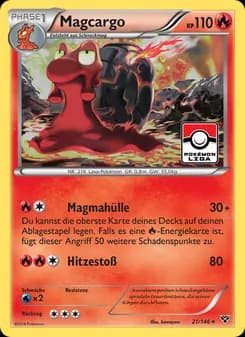 Magcargo card in German