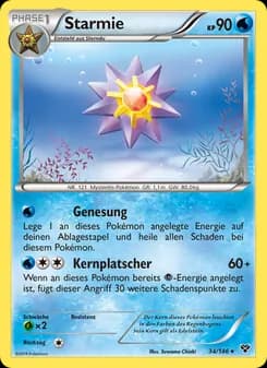 Starmie card in German
