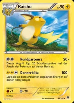 Raichu card in German
