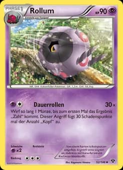 Rollum card in German