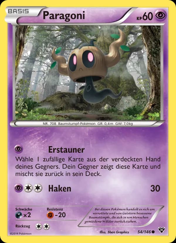 Paragoni card in German