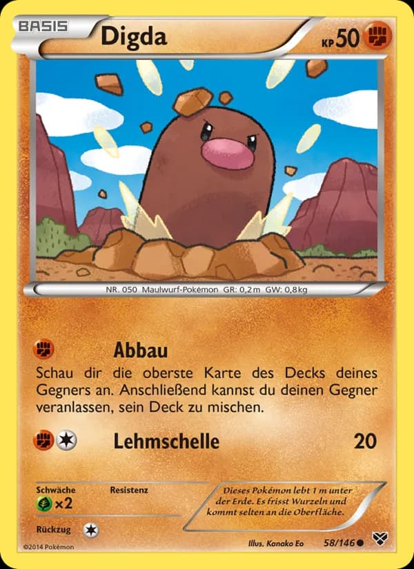 Digda card in German