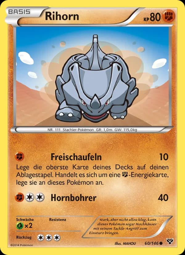 Rihorn card in German