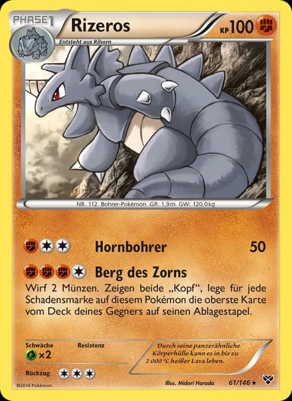 Rizeros card in German