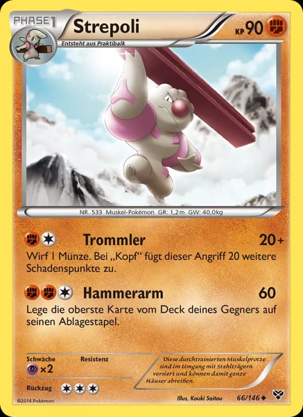 Strepoli card in German
