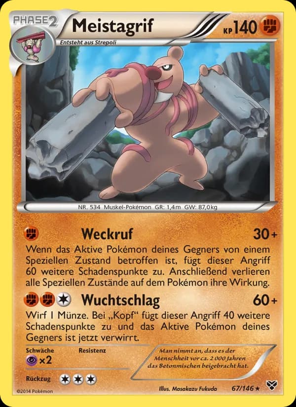 Meistagrif card in German