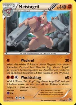 Meistagrif card in German