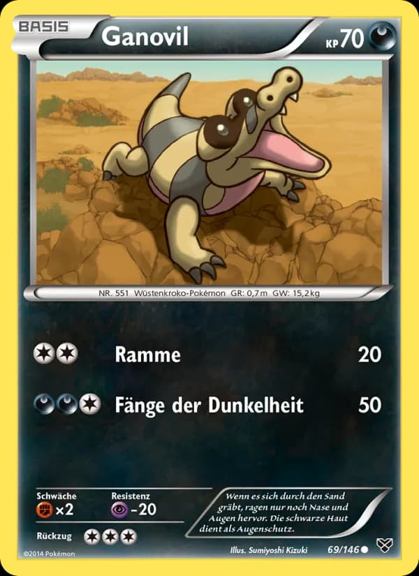 Ganovil card in German