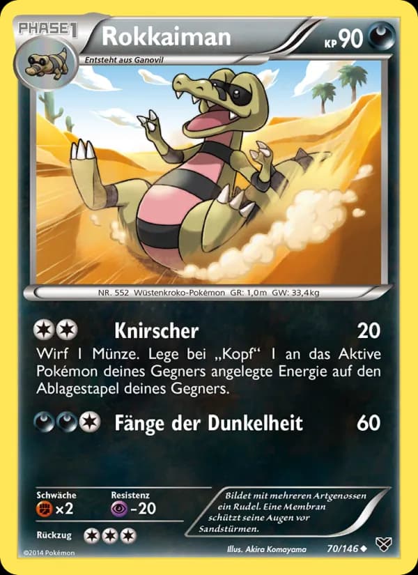 Rokkaiman card in German