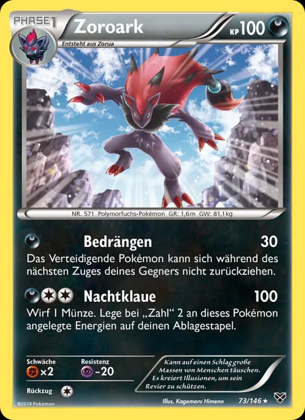 Zoroark card in German