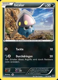 Iscalar card in German