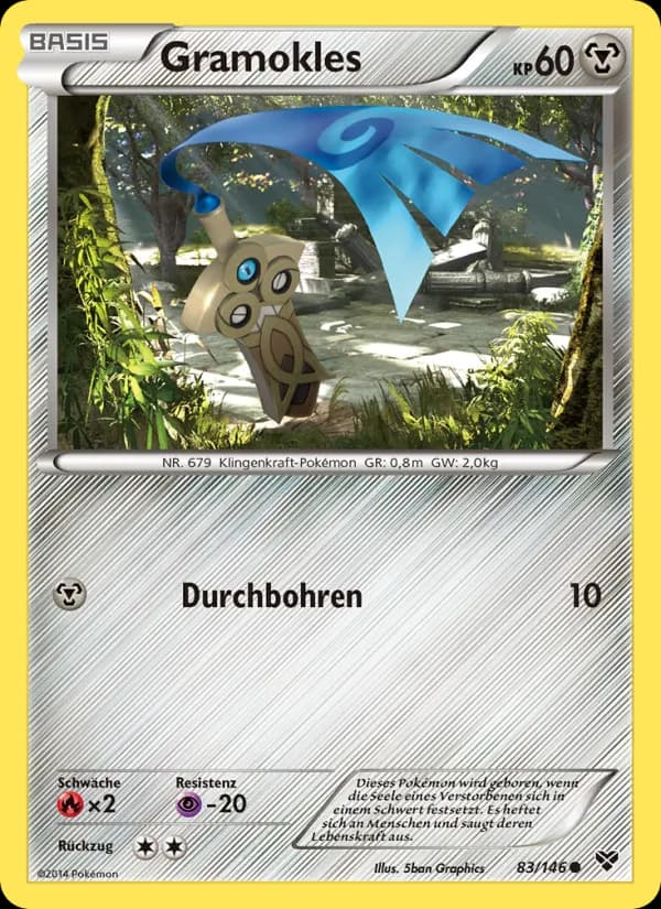 Gramokles card in German