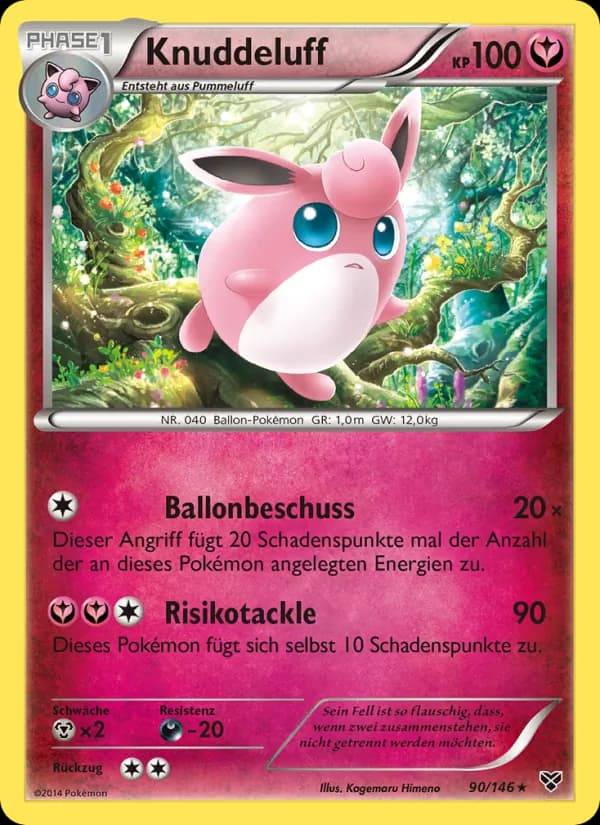 Knuddeluff card in German