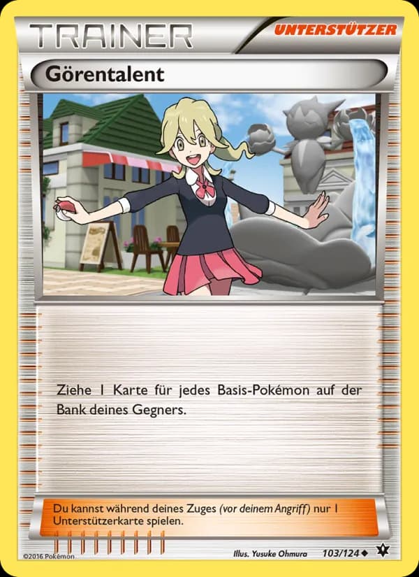 Görentalent card in German