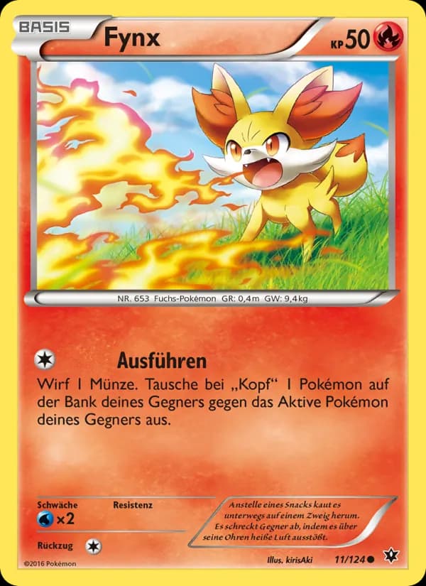 Fynx card in German