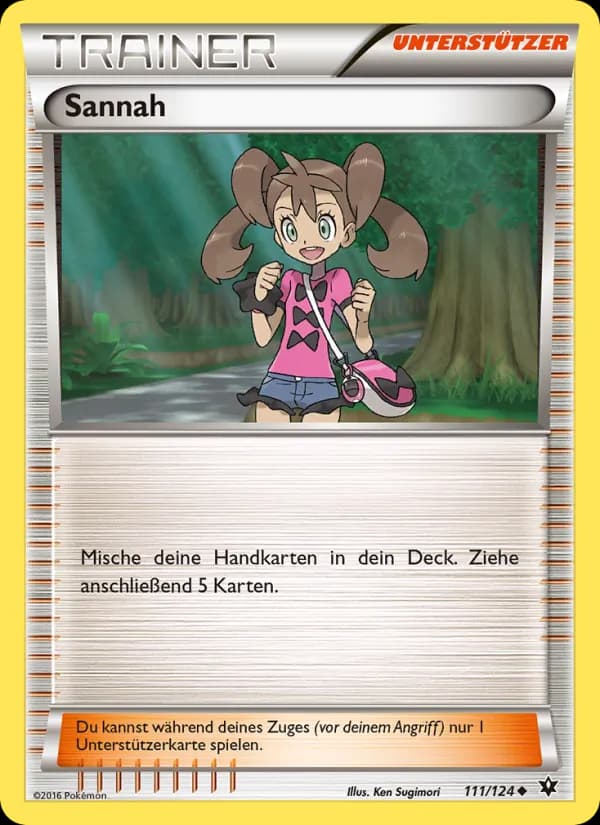 Sannah card in German