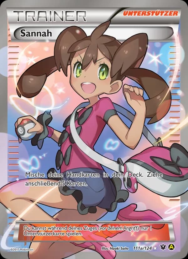 Sannah card in German