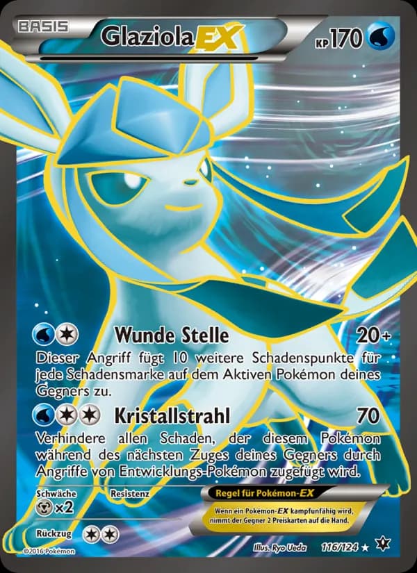 Glaziola EX card in German