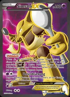 Simsala EX card in German