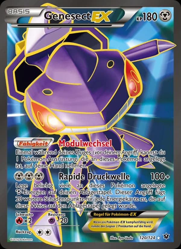 Genesect EX card in German