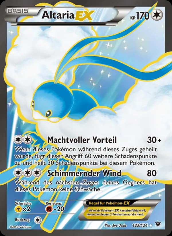 Altaria EX card in German