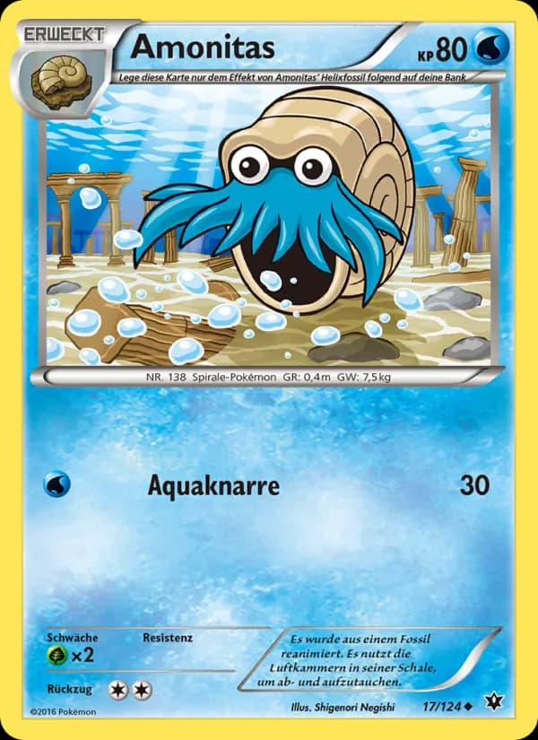 Amonitas card in German