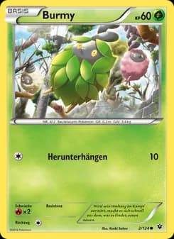 Burmy card in German