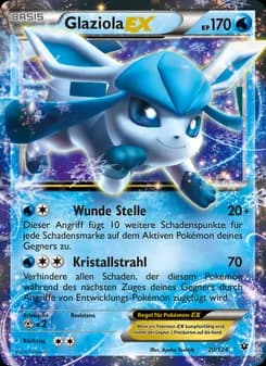 Glaziola EX card in German