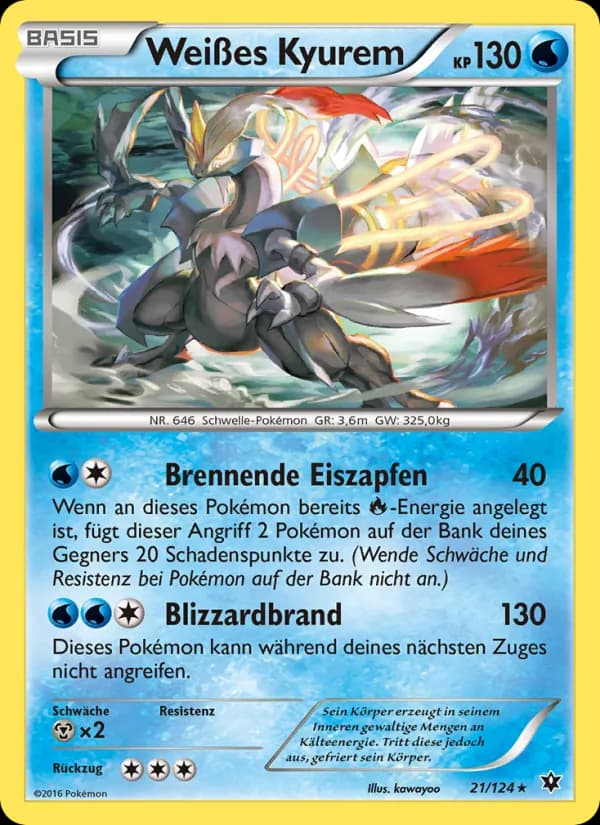Weißes Kyurem card in German