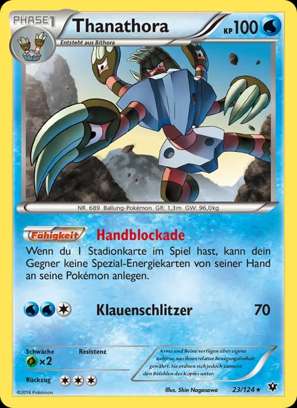 Thanathora card in German