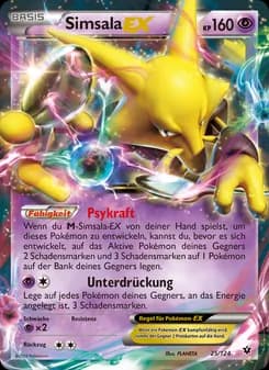 Simsala EX card in German