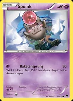 Spoink card in German