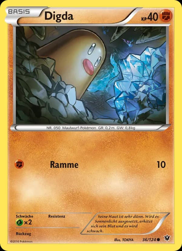 Digda card in German
