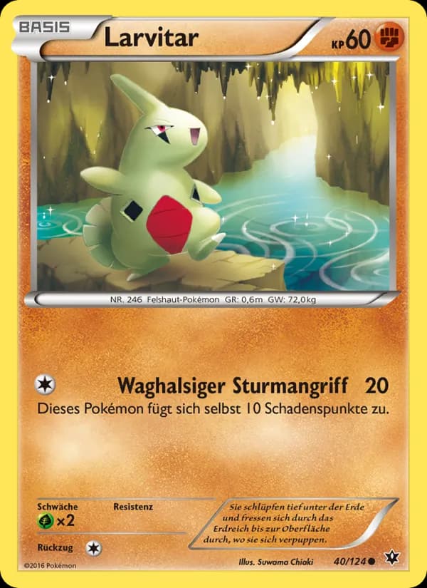 Larvitar card in German