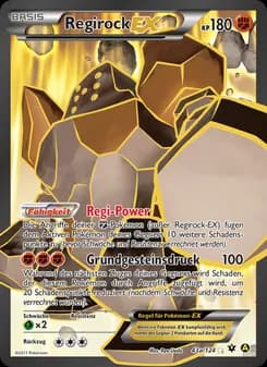 Regirock EX card in German