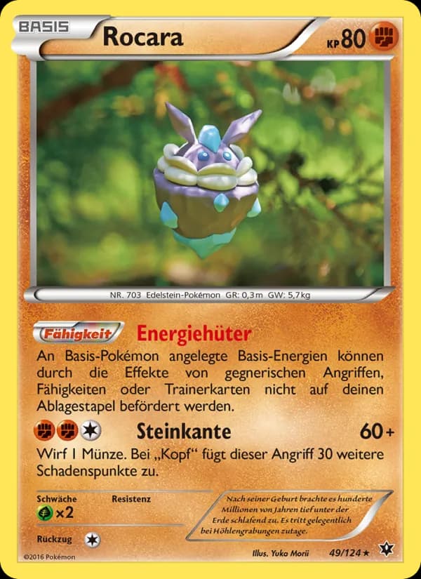 Rocara card in German