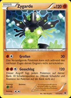 Zygarde card in German