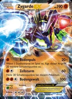 Zygarde EX card in German