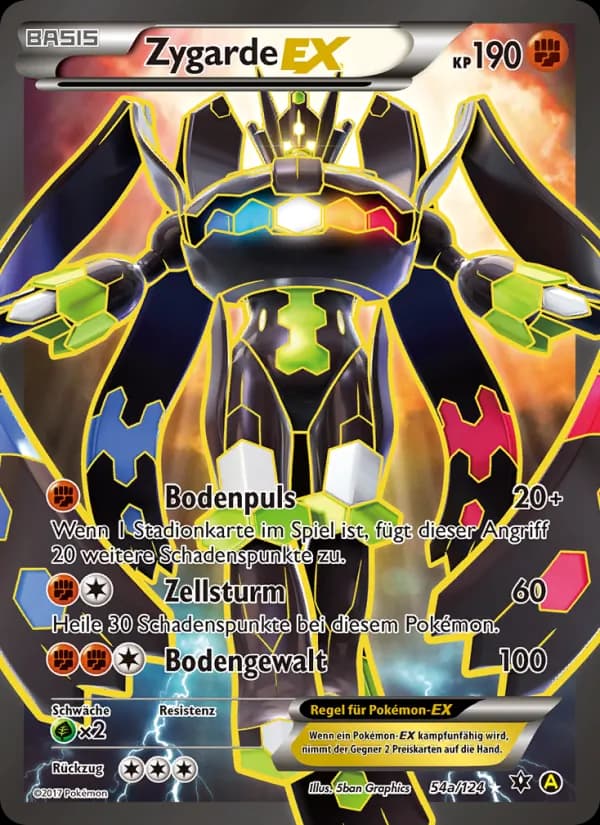 Zygarde EX card in German