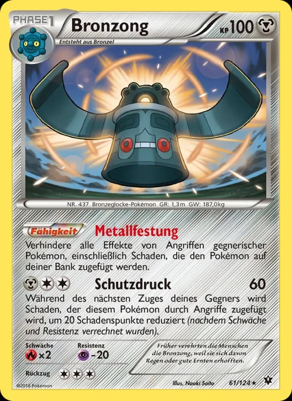 Bronzong card in German
