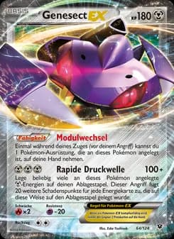 Genesect EX card in German