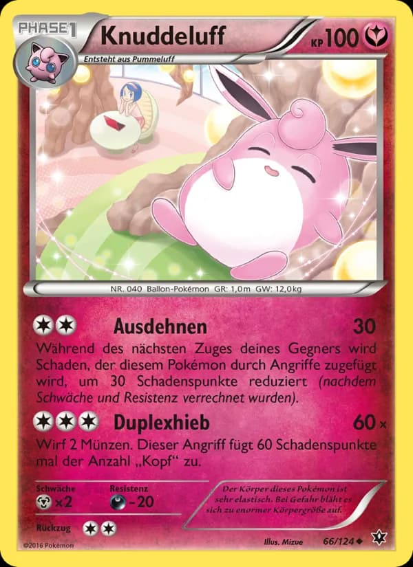 Knuddeluff card in German