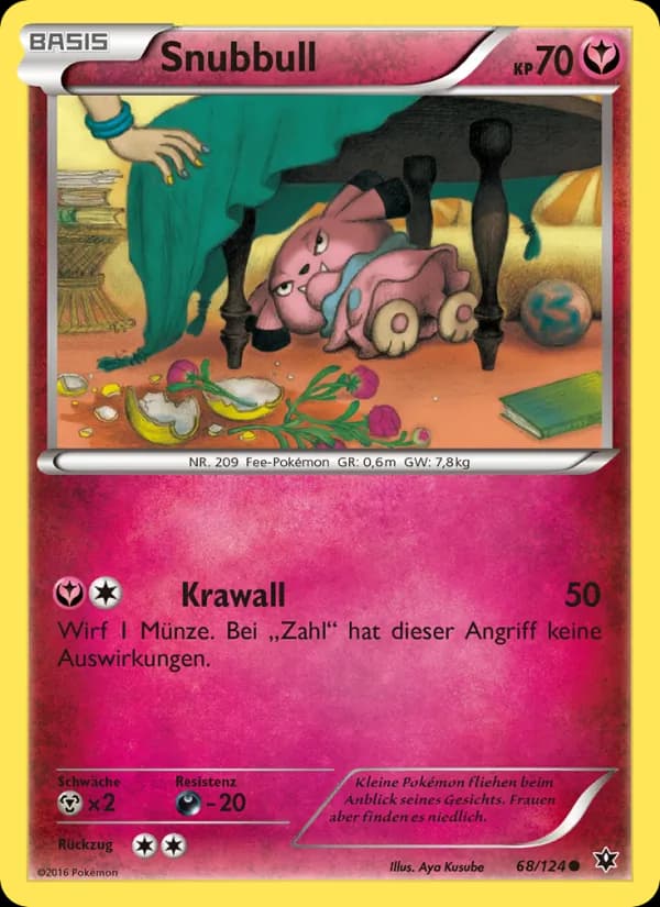 Snubbull card in German