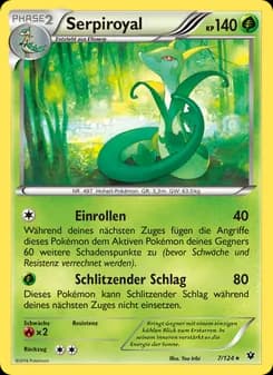 Serpiroyal card in German