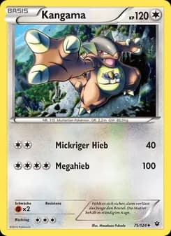 Kangama card in German