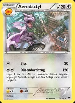 Aerodactyl card in German