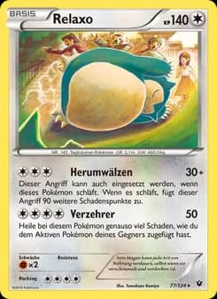 Relaxo card in German