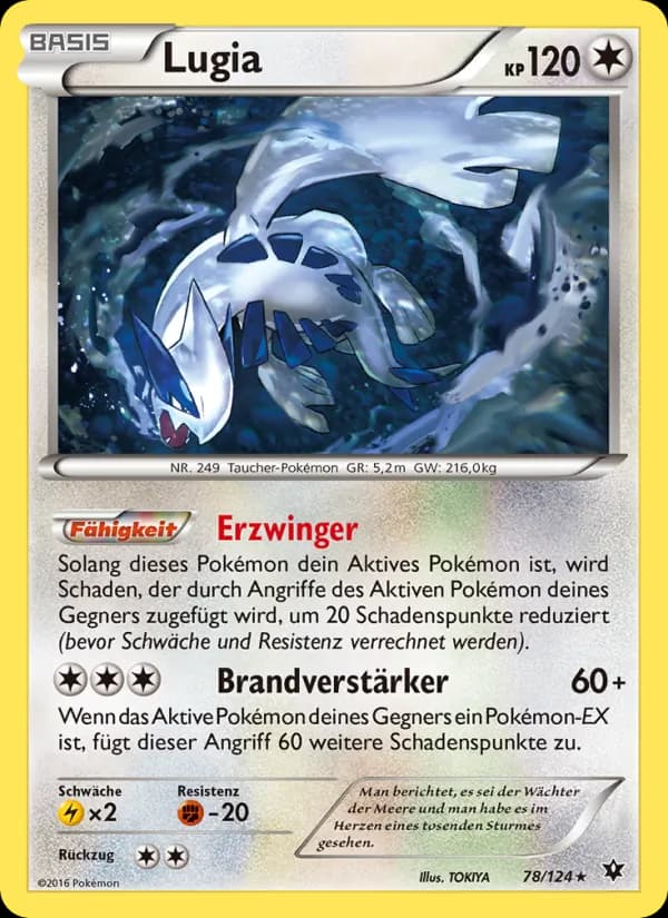 Lugia card in German